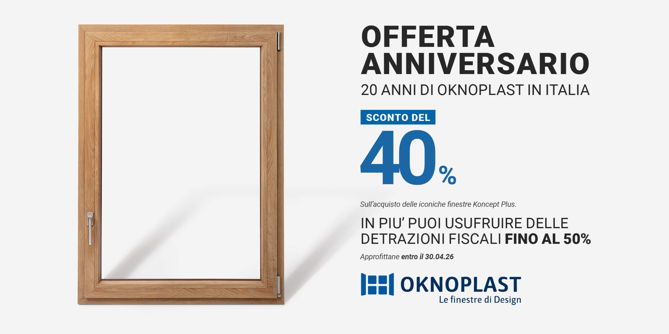 Promo Anniversario Oknoplast